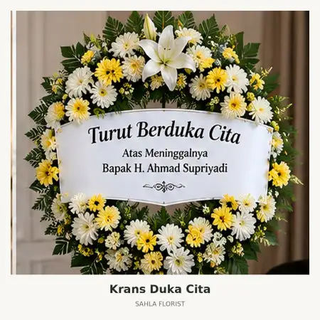 Krans Bunga Duka Pasar Rebo